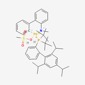 molecular formula C43H61NO3PPdS+ B13690928 t-BuXphos Palladacycle Gen. 4 