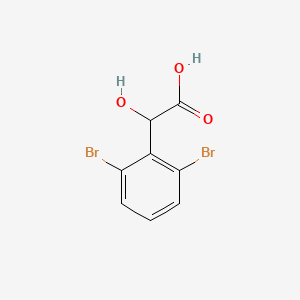 molecular formula C8H6Br2O3 B13690935 2,6-Dibromomandelic acid 