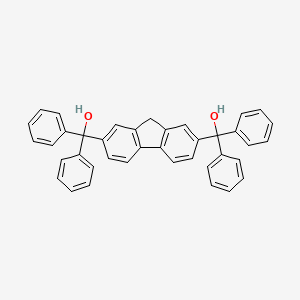 molecular formula C39H30O2 B13690953 (9H-Fluorene-2,7-diyl)bis(diphenylmethanol) 