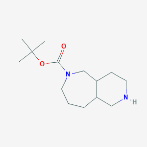 molecular formula C14H26N2O2 B13690997 6-Boc-decahydro-1H-pyrido[4,3-c]azepine 