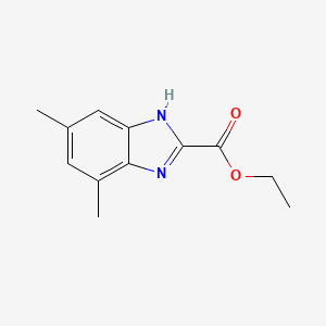 molecular formula C12H14N2O2 B13691017 Ethyl 4,6-Dimethylbenzimidazole-2-carboxylate 