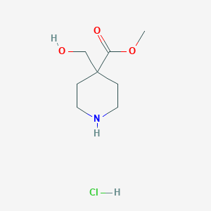 Methyl 4-(hydroxymethyl)piperidine-4-carboxylate hydrochloride