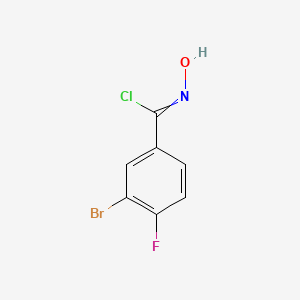 3-Bromo-alpha-chloro-4-fluorobenzaldoxime