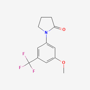 1-[3-Methoxy-5-(trifluoromethyl)phenyl]-2-pyrrolidinone