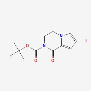 2-Boc-7-iodo-3,4-dihydropyrrolo[1,2-a]pyrazin-1(2H)-one