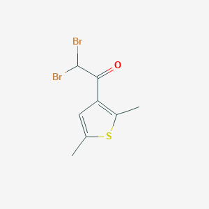 2,2-Dibromo-1-(2,5-dimethyl-3-thienyl)ethanone