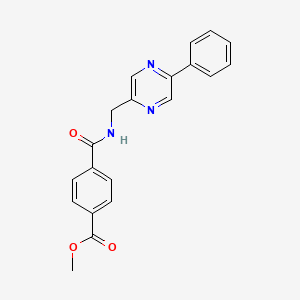 molecular formula C20H17N3O3 B13691131 Methyl 4-[[(5-Phenyl-2-pyrazinyl)methyl]carbamoyl]benzoate 