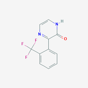 3-[2-(Trifluoromethyl)phenyl]pyrazin-2(1H)-one