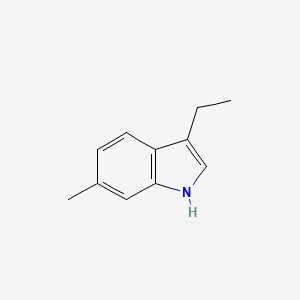 molecular formula C11H13N B13691146 3-ethyl-6-methyl-1H-indole 