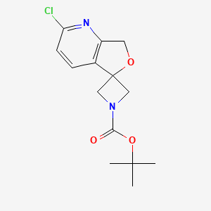 tert-butyl 2-chlorospiro[7H-furo[3,4-b]pyridine-5,3'-azetidine]-1'-carboxylate