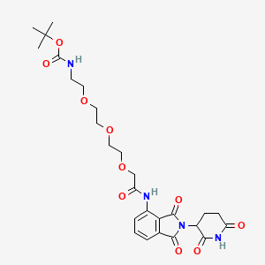 2-[2-[2-[2-(Boc-amino)ethoxy]ethoxy]ethoxy]-N-[2-(2,6-dioxo-3-piperidyl)-1,3-dioxo-4-isoindolinyl]acetamide