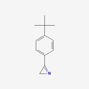 molecular formula C12H15N B13691195 3-[4-(tert-Butyl)phenyl]-2H-azirine 