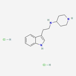 B1369126 [2-(1h-Indol-3-yl)-ethyl]-piperidin-4-ylamine dihydrochloride CAS No. 435342-22-6