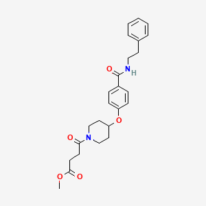 Methyl 4-Oxo-4-[4-[4-(phenethylcarbamoyl)phenoxy]-1-piperidyl]butanoate