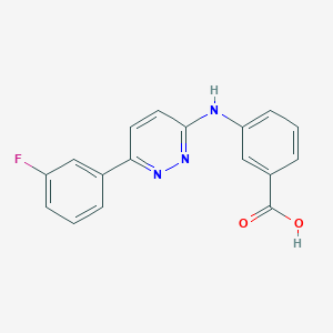 3-((6-(3-Fluorophenyl)pyridazin-3-yl)amino)benzoic acid