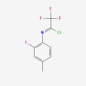 2,2,2-Trifluoro-N-(2-iodo-4-methylphenyl)acetimidoyl Chloride