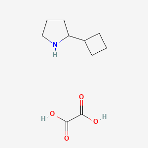 B1369135 2-Cyclobutylpyrrolidine oxalate CAS No. 1177360-55-2