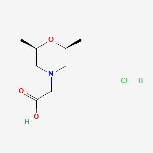 B1369140 [(2R,6S)-2,6-Dimethylmorpholin-4-YL]acetic acid hydrochloride CAS No. 960374-60-1