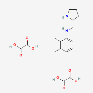 B1369142 2,3-Dimethyl-N-(pyrrolidin-2-ylmethyl)aniline dioxalate CAS No. 1177271-44-1