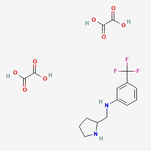molecular formula C16H19F3N2O8 B1369143 N-(吡咯烷-2-基甲基)-3-(三氟甲基)苯胺二草酸盐 CAS No. 1177278-33-9