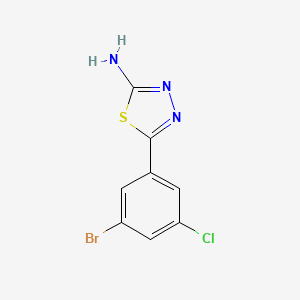 2-Amino-5-(3-bromo-5-chlorophenyl)-1,3,4-thiadiazole