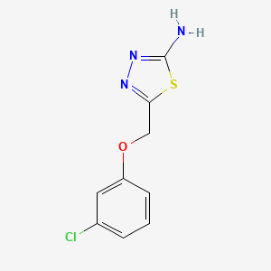 2-Amino-5-[(3-chlorophenoxy)methyl]-1,3,4-thiadiazole