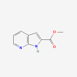 molecular formula C9H8N2O2 B1369149 1H-吡咯并[2,3-b]吡啶-2-甲酸甲酯 CAS No. 394223-02-0