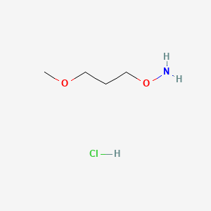 molecular formula C4H12ClNO2 B13691517 O-(3-Methoxypropyl)hydroxylamine Hydrochloride 