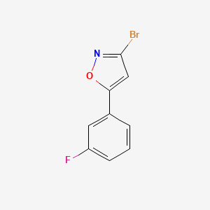 3-Bromo-5-(3-fluorophenyl)isoxazole