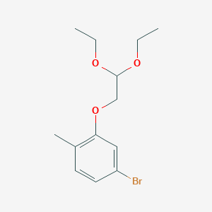 4-Bromo-2-(2,2-diethoxyethoxy)-1-methylbenzene