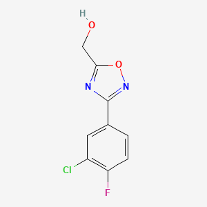 [3-(3-Chloro-4-fluorophenyl)-1,2,4-oxadiazol-5-yl]methanol