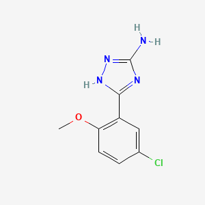 5-Amino-3-(5-chloro-2-methoxyphenyl)-1,2,4-triazole