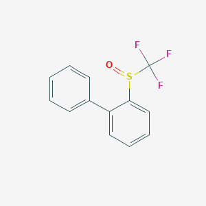 molecular formula C13H9F3OS B136916 2-((三氟甲基)亚磺酰基)-1,1'-联苯 CAS No. 129922-49-2