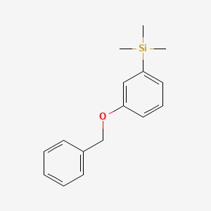 molecular formula C16H20OSi B13691628 (3-(Benzyloxy)phenyl)trimethylsilane 