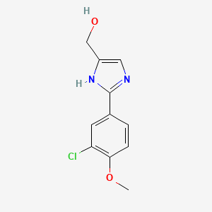 2-(3-Chloro-4-methoxyphenyl)imidazole-5-methanol