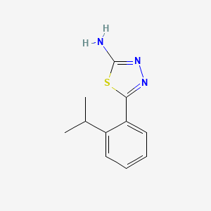 5-(2-Isopropylphenyl)-1,3,4-thiadiazol-2-amine