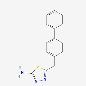 5-[([1,1'-Biphenyl]-4-yl)methyl]-1,3,4-thiadiazol-2-amine