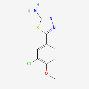 5-(3-Chloro-4-methoxyphenyl)-1,3,4-thiadiazol-2-amine