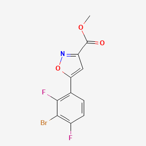 Methyl 5-(3-Bromo-2,4-difluorophenyl)isoxazole-3-carboxylate