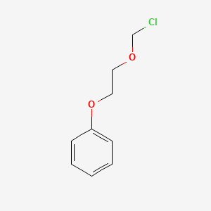 molecular formula C9H11ClO2 B13691696 [2-(Chloromethoxy)ethoxy]benzene CAS No. 102331-29-3