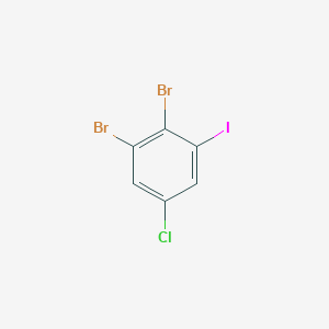 molecular formula C6H2Br2ClI B13691727 1,2-Dibromo-5-chloro-3-iodobenzene 