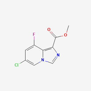 molecular formula C9H6ClFN2O2 B13691736 Methyl 6-Chloro-8-fluoroimidazo[1,5-a]pyridine-1-carboxylate 