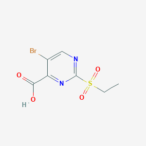 5-Bromo-2-(ethylsulfonyl)pyrimidine-4-carboxylic Acid