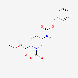 Ethyl (2R,5S)-1-Boc-5-(Cbz-amino)piperidine-2-carboxylate