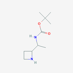 molecular formula C10H20N2O2 B13691767 1-(Azetidin-2-yl)-N-Boc-ethanamine 