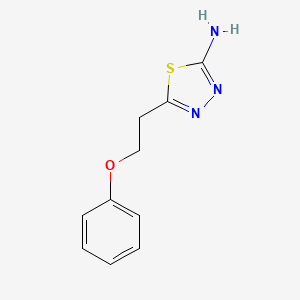 molecular formula C10H11N3OS B1369177 5-(2-Phenoxyethyl)-1,3,4-thiadiazol-2-amine CAS No. 915923-86-3