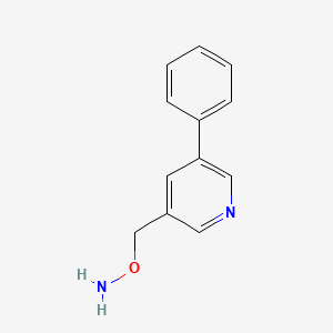 molecular formula C12H12N2O B13691772 O-[(5-Phenyl-3-pyridyl)methyl]hydroxylamine 