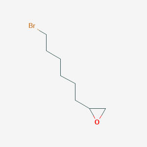 molecular formula C8H15BrO B13691784 2-(6-Bromohexyl)oxirane 