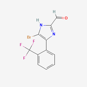 5-Bromo-4-[2-(trifluoromethyl)phenyl]imidazole-2-carbaldehyde