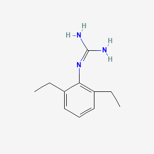 molecular formula C11H17N3 B13691798 N-(2,6-Diethylphenyl)-guanidine 